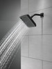 RP62283BL Universal Showering Components Single-Setting Raincan Shower Head, Matte Black