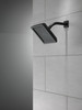 RP62283BL Universal Showering Components Single-Setting Raincan Shower Head, Matte Black