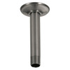 RP61058KS Universal Showering Components Shower Arm & Flange Ceiling Mount, Black Stainless