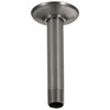RP61058KS Universal Showering Components Shower Arm & Flange Ceiling Mount, Black Stainless