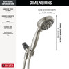 75511SN Universal Showering Components 5 Setting Hand Shower, Spotshield Brushed Nickel