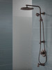 58820-RB Universal Showering Components Shower Column 26" Round, Venetian Bronze