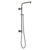 58820-KS-PR Universal Showering Components Emerge 26" Round Shower Column, Lumicoat Black Stainless