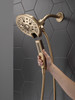 58620-CZ-PR-PK Universal Showering Components H2Okinetic In2ition 5-Setting Two-In-One Shower, Lumicoat Champagne Bronze