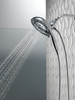 Delta 58480-PR25-PK Universal Showering Components H2Okinetic In2ition 5-Setting Two-In-One Shower, Lumicoat Chrome
