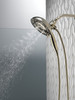 Delta 58480-PN-PR25-PK Universal Showering Components H2Okinetic In2ition 5-Setting Two-In-One Shower, Lumicoat Polished Nickel