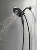 Delta 58480-BL25-PK Universal Showering Components H2Okinetic In2ition 5-Setting Two-in-One Shower, Matte Black