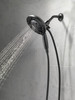 Delta 58480-BL25-PK Universal Showering Components H2Okinetic In2ition 5-Setting Two-in-One Shower, Matte Black