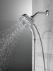 Delta 58474-PR25 Universal Showering Components H2Okinetic In2ition 5-Setting Two-in-One Shower, Lumicoat Chrome