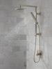 58410-SS-PR Universal Showering Components Emerge 18" Angular Shower Column, Lumicoat Stainless