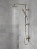 58410-SS-PR Universal Showering Components Emerge 18" Angular Shower Column, Lumicoat Stainless