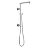 58410-PR Universal Showering Components Emerge 18" Angular Shower Column, Lumicoat Chrome