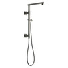 58410-KS-PR Universal Showering Components Emerge 18" Angular Shower Column, Lumicoat Black Stainless