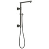 58410-KS-PR Universal Showering Components Emerge 18" Angular Shower Column, Lumicoat Black Stainless