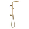 58410-CZ-PR Universal Showering Components Emerge 18" Angular Shower Column, Lumicoat Champagne Bronze