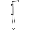 58410-BL Universal Showering Components Shower Column 18" Angular, Matte Black