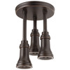 Delta 57190-RB25-L Universal Showering Components H2Okinetic Pendant Raincan Shower Head with LED Light, Venetian Bronze