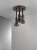 Delta 57190-RB25-L Universal Showering Components H2Okinetic Pendant Raincan Shower Head with LED Light, Venetian Bronze