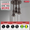 Delta 57190-RB25-L Universal Showering Components H2Okinetic Pendant Raincan Shower Head with LED Light, Venetian Bronze