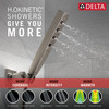 Delta 55140-SS-PR Universal Showering Components H2OKinetic Hand Shower 1.75 GPM Wall-Mount 4S, Lumicoat Stainless