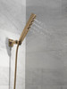 Delta 55140-CZ-PR Universal Showering Components H2OKinetic Hand Shower 1.75 GPM Wall-Mount 4S, Lumicoat Champagne Bronze
