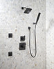 Delta 55140-BL Universal Showering Components H2Okinetic 4-Setting Wall Mount Hand Shower, Matte Black