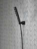 Delta 55140-BL Universal Showering Components H2Okinetic 4-Setting Wall Mount Hand Shower, Matte Black