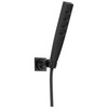55140-BL Universal Showering Components H2Okinetic 4-Setting Wall Mount Hand Shower, Matte Black