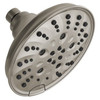 Delta 52669-SS-PR Universal Showering Components H2Okinetic 5-Setting Traditional Raincan Shower Head, Lumicoat Stainless