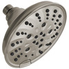 52669-SS-PR Universal Showering Components H2Okinetic 5-Setting Traditional Raincan Shower Head, Lumicoat Stainless