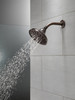 52669-RB Universal Showering Components H2Okinetic 5-Setting Traditional Raincan Shower Head, Venetian Bronze