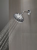 52669-PR Universal Showering Components H2Okinetic 5-Setting Traditional Raincan Shower Head, Lumicoat Chrome