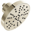 Delta 52668-PN-PR Universal Showering Components H2Okinetic 5-Setting Contempoary Round Raincan Shower Head, Lumicoat Polished Nickel
