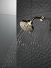 Delta 52668-PN-PR Universal Showering Components H2Okinetic 5-Setting Contempoary Round Raincan Shower Head, Lumicoat Polished Nickel