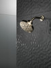 Delta 52668-PN-PR Universal Showering Components H2Okinetic 5-Setting Contempoary Round Raincan Shower Head, Lumicoat Polished Nickel