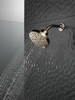 Delta 52668-PN-PR Universal Showering Components H2Okinetic 5-Setting Contempoary Round Raincan Shower Head, Lumicoat Polished Nickel