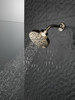 Delta 52668-PN-PR Universal Showering Components H2Okinetic 5-Setting Contempoary Round Raincan Shower Head, Lumicoat Polished Nickel