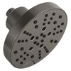 52668-KS-PR Universal Showering Components H2Okinetic 5-Setting Contempoary Round Raincan Shower Head, Lumicoat Black Stainless