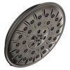Delta 52487-KS-PR Universal Showering Components H2Okinetic 4-Setting Shower Head with Ultrasoak, Lumicoat Black Stainless