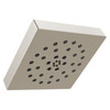 52484-SS-PR Universal Showering Components H2Okinetic 4-Setting Shower Head with UltraSoak, Lumicoat Stainless
