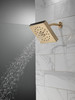 Delta 52484-CZ-PR Universal Showering Components H2Okinetic 4-Setting Shower Head with Ultrasoak, Lumicoat Champagne Bronze