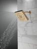 Delta 52484-CZ-PR Universal Showering Components H2Okinetic 4-Setting Shower Head with Ultrasoak, Lumicoat Champagne Bronze