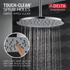 52158-PR Universal Showering Components Single-Setting Metal Raincan Shower Head, Lumicoat Chrome