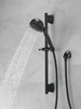 51559-BL Universal Showering Components H2Okinetic 5-Setting Slide Bar Hand Shower, Matte Black