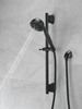 51559-BL Universal Showering Components H2Okinetic 5-Setting Slide Bar Hand Shower, Matte Black