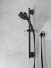 51559-BL Universal Showering Components H2Okinetic 5-Setting Slide Bar Hand Shower, Matte Black