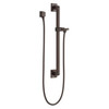 51500-RB Universal Showering Components Adjustable Slide Bar / Grab Bar Assembly with Elbow, Venetian Bronze