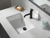 Delta 558-BLLPU-DST Trinsic Single Handle Bathroom Faucet, Matte Black