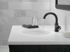 Delta 558HAR-BL-DST Trinsic Single Handle Bathroom Faucet, Matte Black