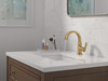 588SH-CZ-PR-DST Tetra Single Handle Bathroom Faucet, Lumicoat Champagne Bronze